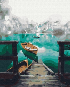 Картини за номерами Пейзаж у тумані 48x60 Brushme BS52720L