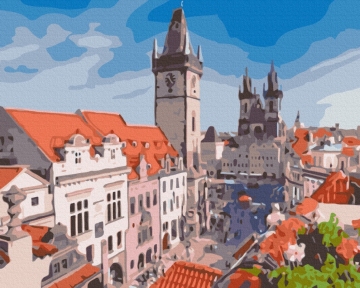 Картини за номерами Вид на Прагу 48x60 Brushme BS51647L