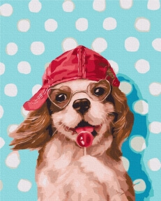 Картини за номерами Пісик з льодяником ©Lucia Heffernan 40x50 Brushme BS53618