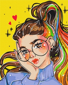 Картины по номерам Яркий образ @nila_art_art 48x60 Brushme BS53519L