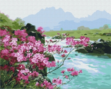 Картини за номерами Гірські квіти 40x50 Brushme BS51394