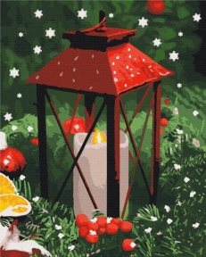 Картины по номерам Свет новогодней ночи 48x60 Brushme BS52752L
