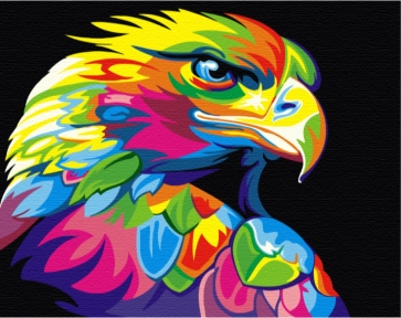 Картини за номерами Райдужний орел 48x60 Brushme BS5329L