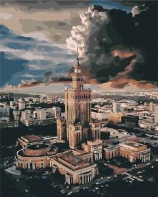 Картины по номерам Центр Варшавы 48x60 Brushme BS43560L