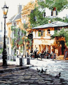 Картини за номерами Літнє кафе 40x50 Brushme BS8875