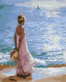 Картини за номерами Маленька Ассоль 48x60 Brushme BS52158L