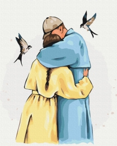 Картини за номерами Міцні обійми © Alla Berezovska 48x60 Brushme BS53453L