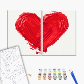 Картины по номерам Отпечаток любви 30x40 Brushme RBS10267Q