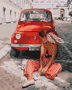 Картины по номерам Лето в красном 48x60 Brushme BS38506L