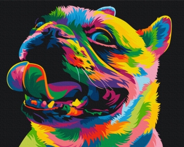 Картини за номерами Райдужна собака 48x60 Brushme BS51463L