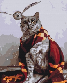 Картины по номерам Котик ловец снитча © Eka Udaltsova 48x60 Brushme BS36543L