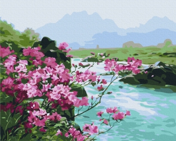 Картини за номерами Гірські квіти 48x60 Brushme BS51394L