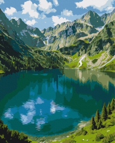Картины по номерам Морской глаз 40x50 Brushme BS54537