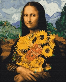 Картини за номерами Мона Ліза із соняшниками 48x60 Brushme BS51605L