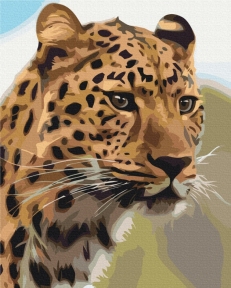 Картини за номерами Плямистий леопард 48x60 Brushme BS52449L