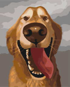 Картини за номерами Щасливий друг 40x50 Brushme BS41103