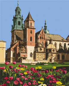 Картины по номерам Вавельский кафедральный собор 40x50 Brushme BS54533