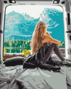 Картини за номерами Гірський ранок 48x60 Brushme BS52321L