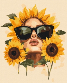 Картины по номерам Подсолнуховое настроение 40x50 Brushme BS54309