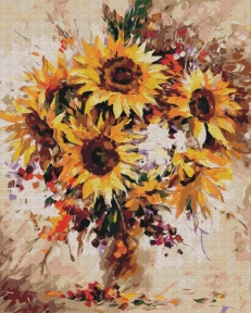 Картины по номерам Натюрморт з соняшниками 40x50 Brushme BS51415