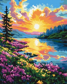 Картины по номерам Весенние краски 40x50 Brushme BS54233