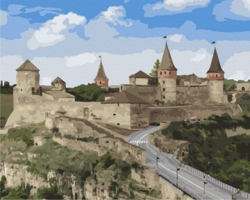 Картини за номерами Камянець-Подільська фортеця 40x50 Brushme BS51592