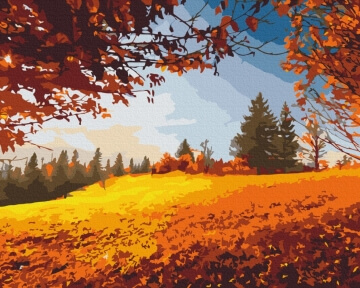 Картины по номерам Oсенний лес 40x50 Brushme BS52622