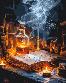 Картины по номерам Зелья и книги заклинаний 40x50 Brushme BS54428