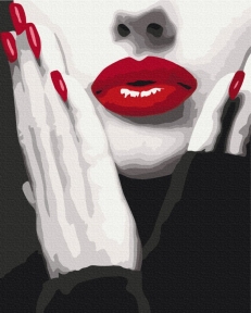 Картини за номерами Ефектний червоний 48x60 Brushme BS51491L