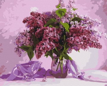 Картины по номерам Любимая сирень 48x60 Brushme BS34024L