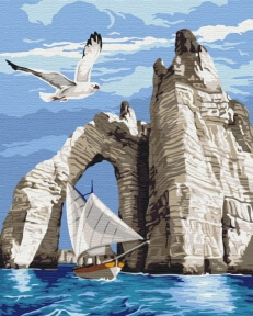 Картини за номерами Прогулянка під скелями 40x50 Brushme BS31197