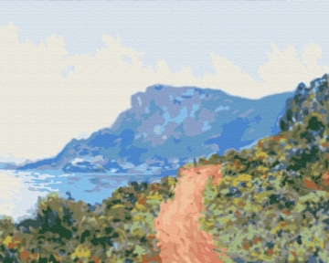 Картини за номерами Гірська дорога Монако. Клод Моне 48x60 Brushme BS51431L