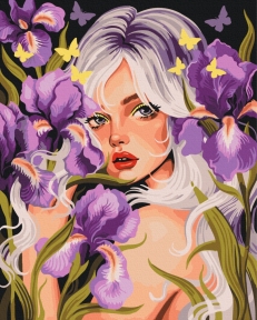 Картини за номерами Квіткова мольфарка © Polina Skurykhina 40x50 Brushme BS54320