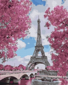 Картины по номерам Магнолія в Парижі 40x50 Brushme BS29271