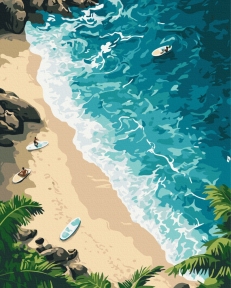 Картины по номерам Остров мечты 40x50 Brushme BS54239