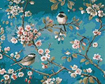 Картины по номерам Синички на ветках 48x60 Brushme BS435L