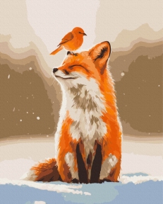 Картины по номерам Друзья зимы 40x50 Brushme BS54489