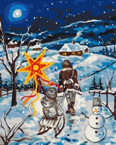 Картины по номерам Рождественский вечер © Карина Зимина 40x50 Brushme BS54203