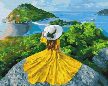 Картины по номерам Дівчина-сонце 40x50 Brushme BS37988