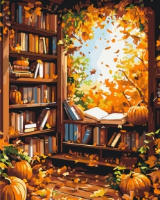 Картины по номерам Уютная осень 40x50 Brushme BS54374