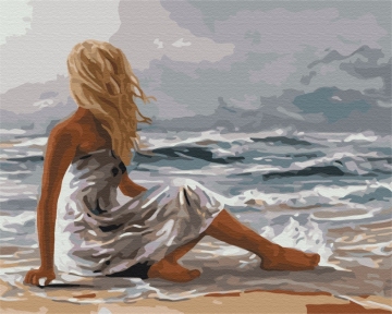 Картины по номерам Прикосновение моря 40x50 Brushme BS52230