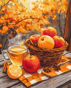 Картини за номерами Яблука з корицею 40x50 Brushme BS54181