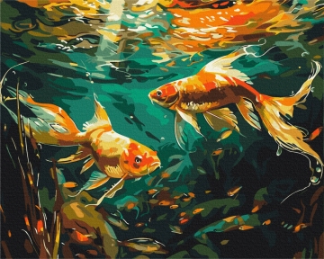 Картины по номерам Подводный вальс 48x60 Brushme BS53967L