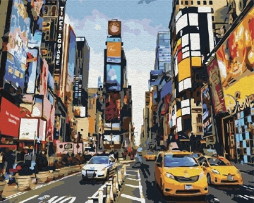 Картини за номерами Життя Таймс-сквер 40x50 Brushme BS5377