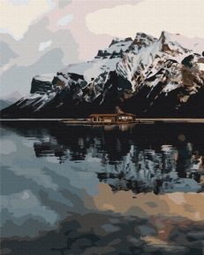 Картины по номерам Домик в горах 48x60 Brushme BS52841L