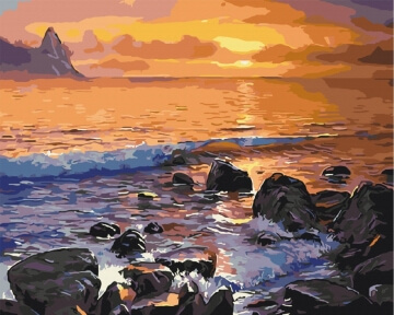 Картины по номерам Кам'янистий берег 40x50 Brushme BS5749