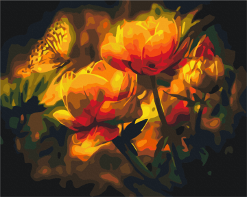 Картины по номерам Квітковий контраст 40x50 Brushme BS22025