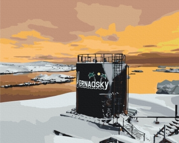 Картины по номерам Ледяной рассвет © Ян Бахмат 40x50 Brushme BS54261