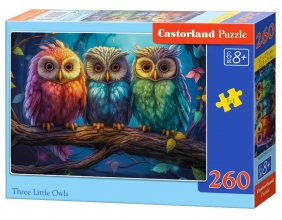 Пазл Три кольорові сови 260 ел Castorland 27651