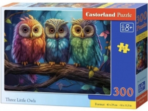 Пазл три цветных совы 300 эл Castorland 030545